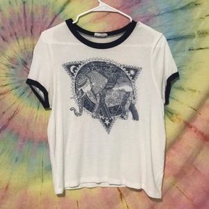 tillys elephant print soft tee